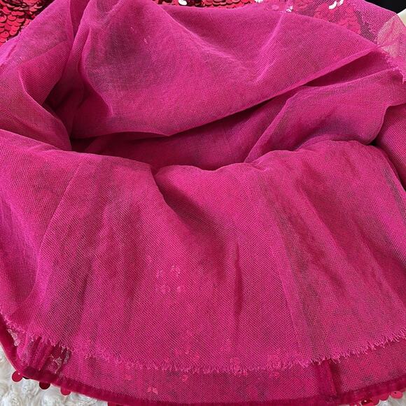 Dolce & Gabbana Fuchsia Fitted Sequin Dress IT 48 - Picture 16 of 16